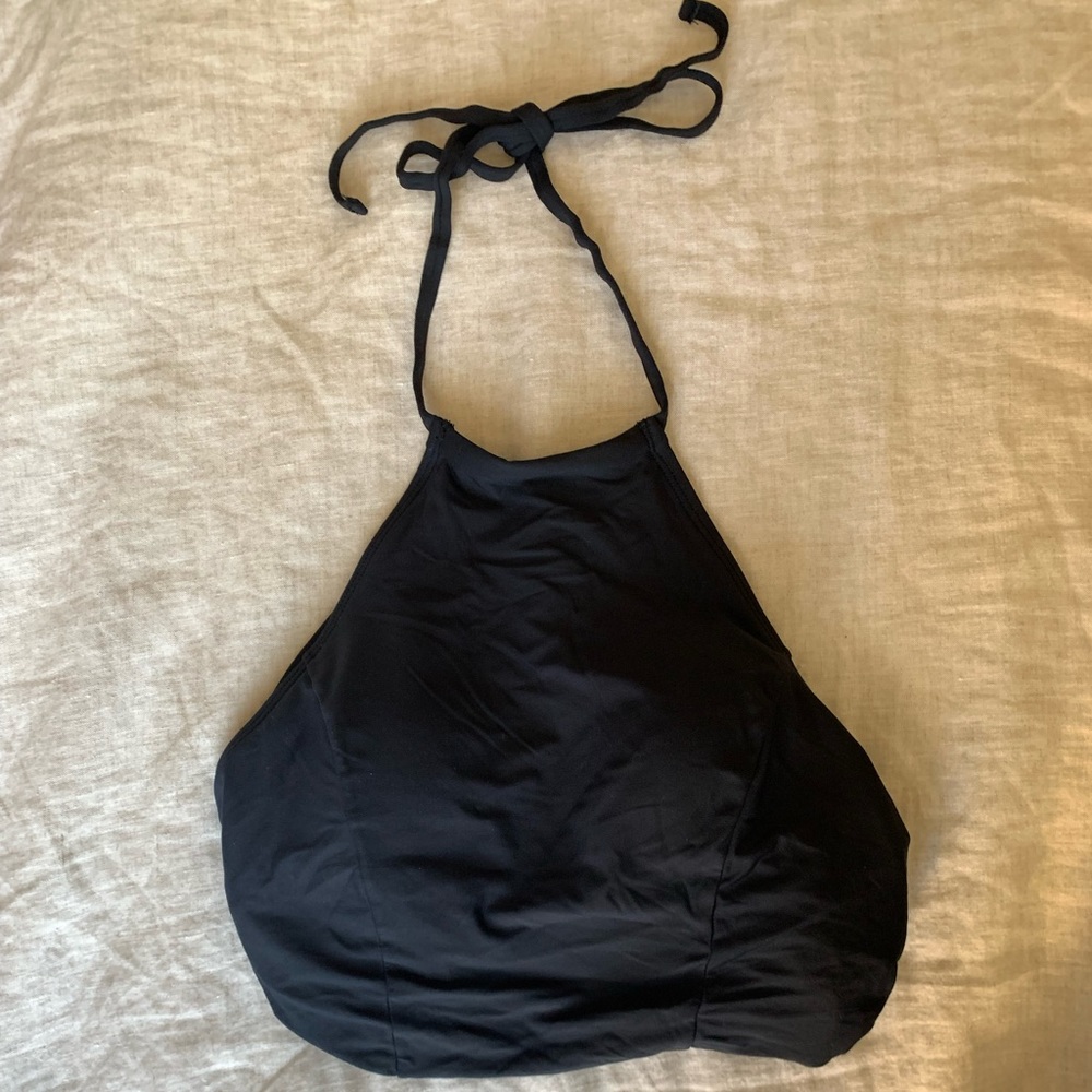 High neck swim top